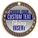 Skiing Full Color Custom Text Insert Medal