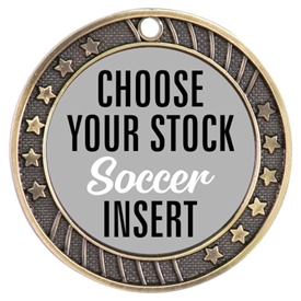 Soccer Full Color Insert Medal