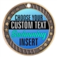 Swimming Full Color Custom Text Insert Medal