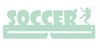 Female Soccer Medal Display | Presentation Display Rack