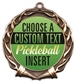 Pickleball Full Color Custom Text Insert Medal