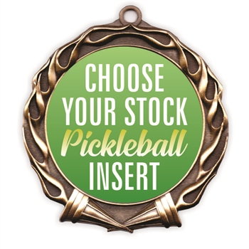 Pickleball Full Color Insert Medal