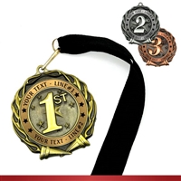 Custom Text Place Award Medals