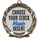 Music Full Color Insert Medal