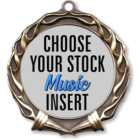 Music Full Color Insert Medal