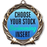 Swimming Full Color Insert Medal