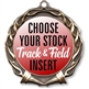 Track and Field Full Color Insert Medal