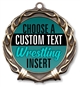 Wrestling Full Color Custom Text Insert Medal