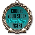 Wrestling Full Color Insert Medal