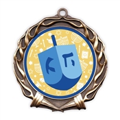 Hanukkah Dreidel JAM Insert Medal