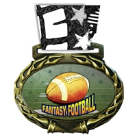 Fantasy Football Medal in Jam Oval Insert | Fantasy Football Award Medal