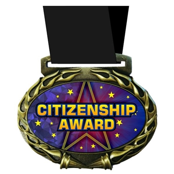 Citizenship Medal in Jam Oval Insert | Citizenship Award Medal