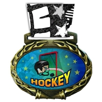 Hockey Medal in Jam Oval Insert | Hockey Award Medal
