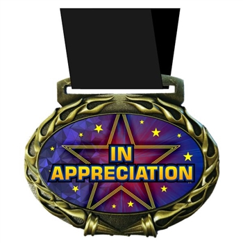 Appreciation Medal in Jam Oval Insert | Appreciation Award Medal