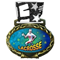 Lacrosse Medal in Jam Oval Insert | Lacrosse Award Medal