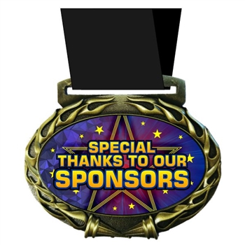 Special Thanks Medal in Jam Oval Insert | Special Thanks Award Medal