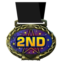 Place Medal in Jam Oval Insert | Place Award Medal