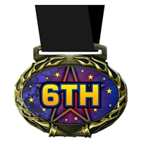 Place Medal in Jam Oval Insert | Place Award Medal