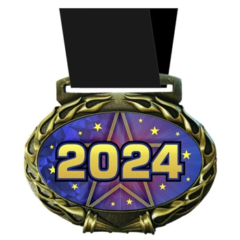 Year 2022 Medal in Jam Oval Insert | Year Award Medal