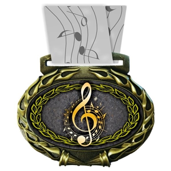Music Medal in Jam Oval Insert | Music Award Medal