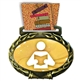Reading Medal in Jam Oval Insert | Reading Award Medal