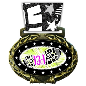 13.1 Medal in Jam Oval Insert | 13.1 Award Medal