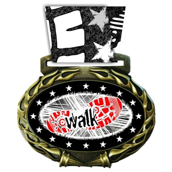 Walkathon Medal in Jam Oval Insert | Walkathon Award Medal