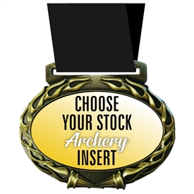 Archery Full Color Insert Medal