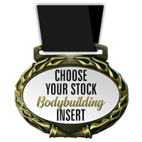 Body Building Full Color Insert Medal