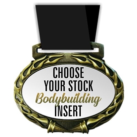 Body Building Full Color Insert Medal