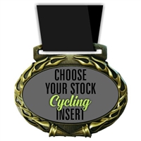 Cycling Full Color Insert Medal