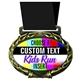 Custom Text Kids Run Medal in Jam Oval Insert | Kids Run Award Medal with Custom Text