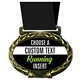 Custom Text Running Medal in Jam Oval Insert | Running Award Medal with Custom Text