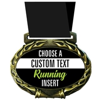 INSERTS or OWN LOGO & TEXT RIBBONS PACK OF 10 MUD RUN METAL MEDALS 50mm 