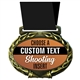 Custom Text Shooting Medal in Jam Oval Insert | Shooting Award Medal with Custom Text