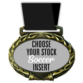 Soccer Full Color Insert Medal