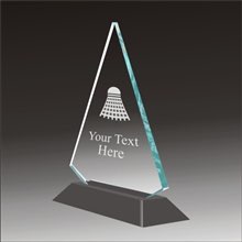 Pop-Peak badminton acrylic award