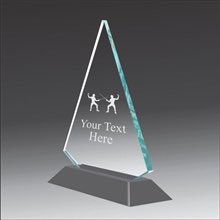 Pop-Peak fencing acrylic award