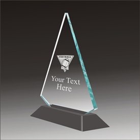 Pop-Peak football acrylic award