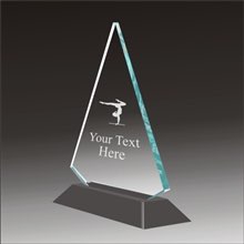 Pop-Peak gymnastics acrylic award