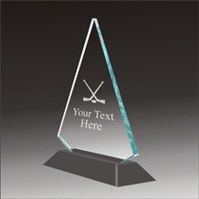 Pop-Peak hockey acrylic award