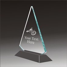Pop-Peak motocross acrylic award