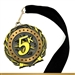 Blue Colored Ring 5K Medal