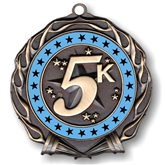 Blue Colored Ring 5K Medal
