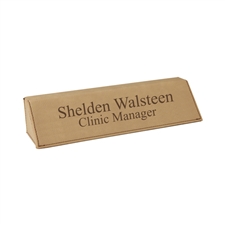 Leather Desk Nameplate