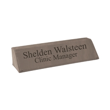 Leather Desk Nameplate