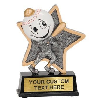 Kid's Baseball Resin Trophy Award