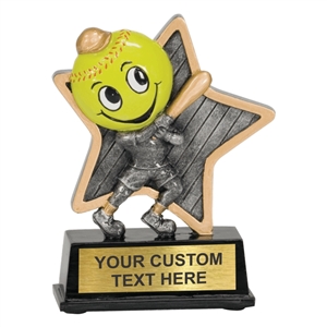 Kid's Softball Resin Trophy Award