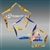 Luminary Star Acrylic Award with Blue or Gold Accent and Custom Laser Engraving