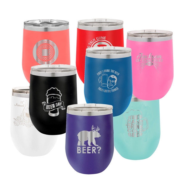 Stainless Vacuum Insulated Stemless Wine Glass